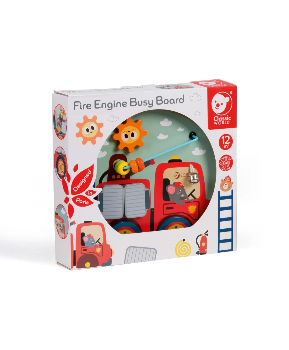 Classic World Fire Engine Busy Board Toy