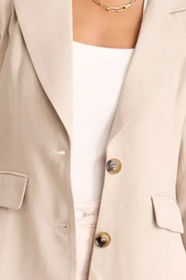 Soft Touch Cinched Waist Blazer