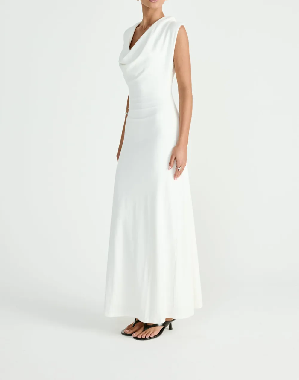 Creative Flared Hem Long Dress