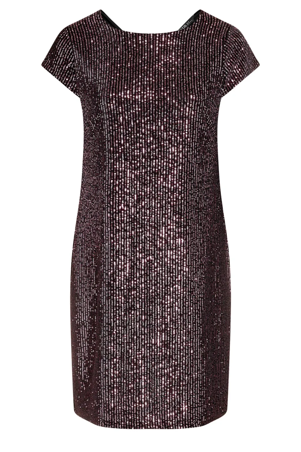 YOURS Curve Purple Sequin Embellished Velvet Midi Dress