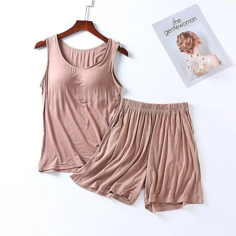 Women's Sports Suit With Built-In Bra