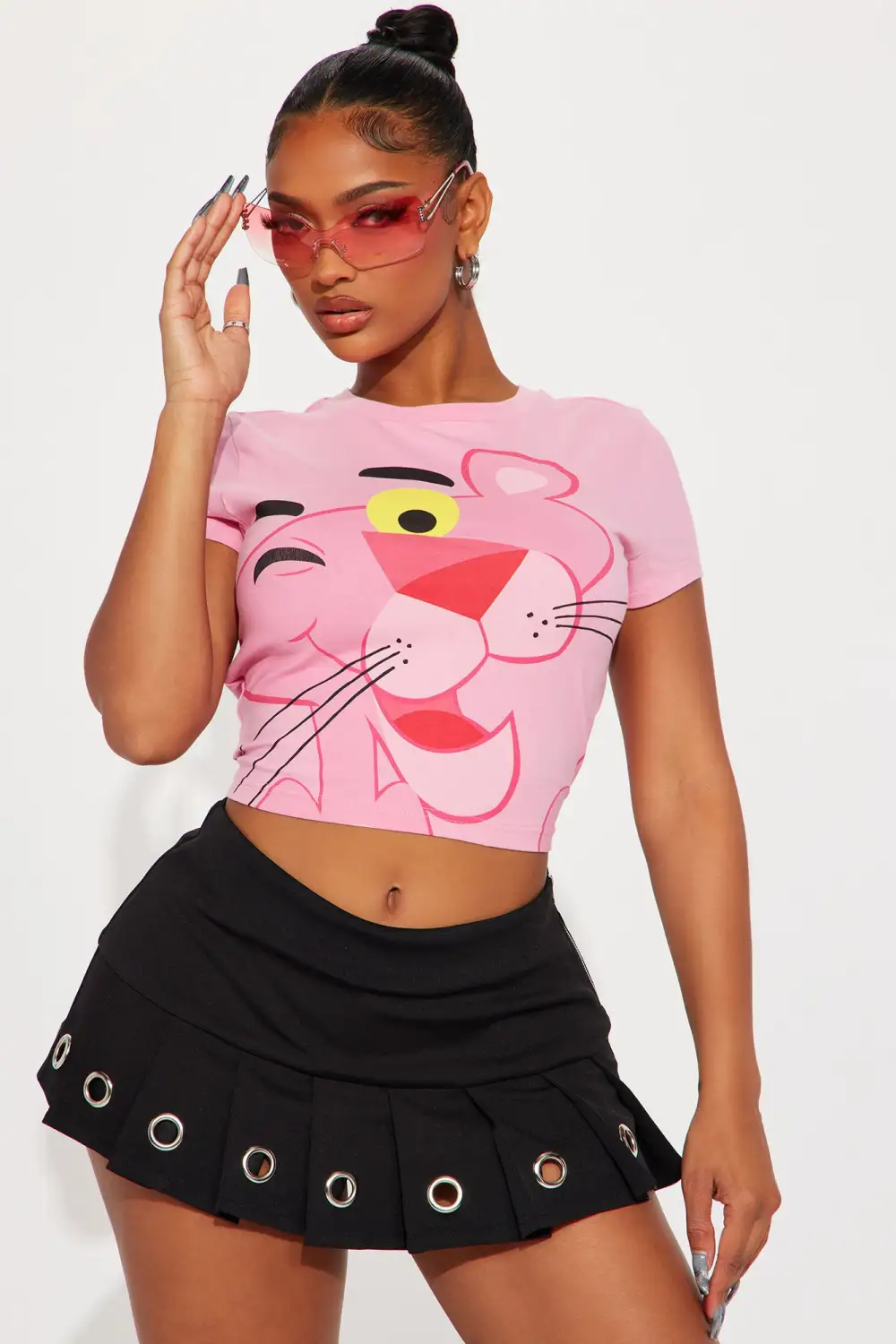Pink Panther Fitted Tee - Pink