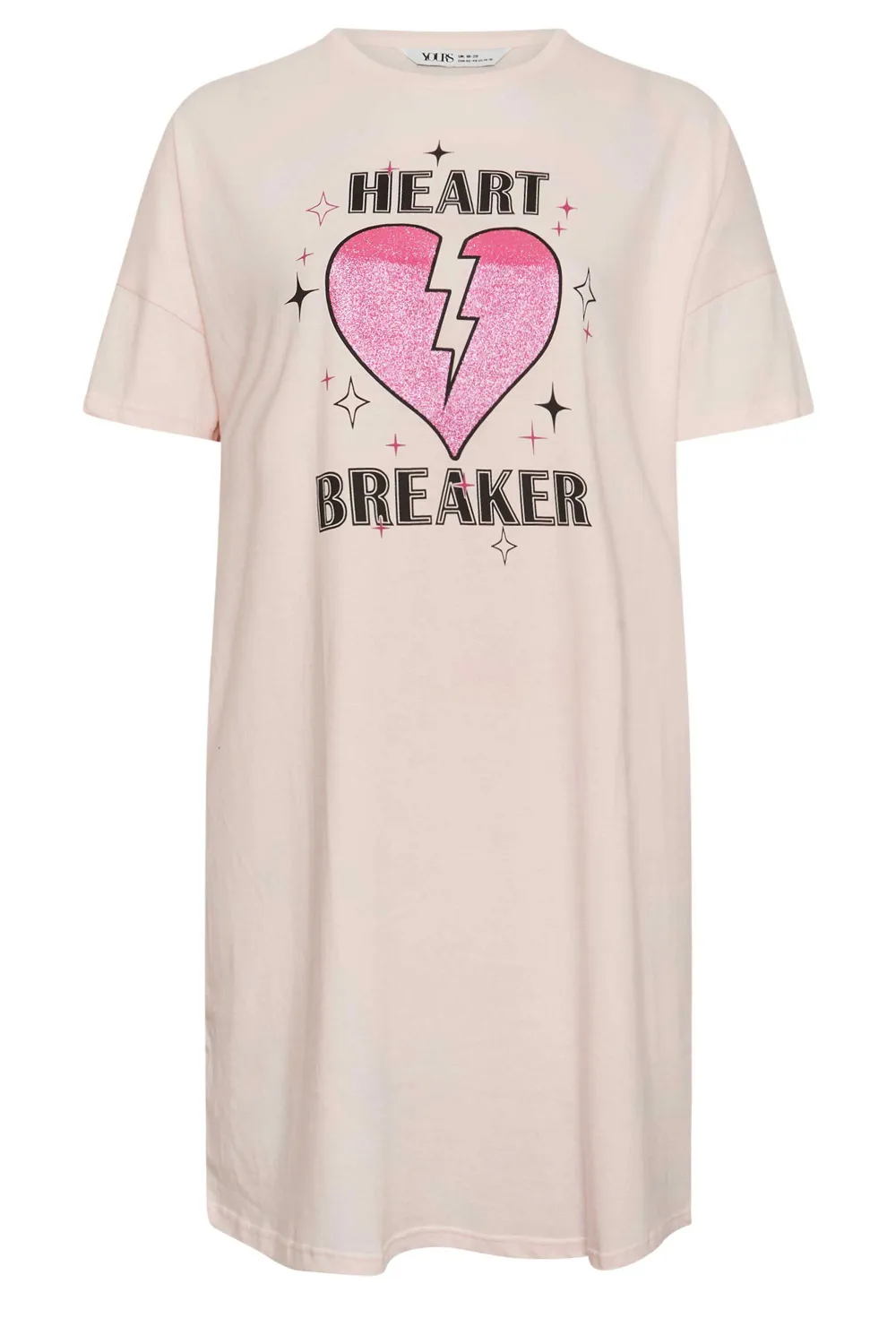 YOURS Curve Blue Celestial Print Sleep Tee Nightdress