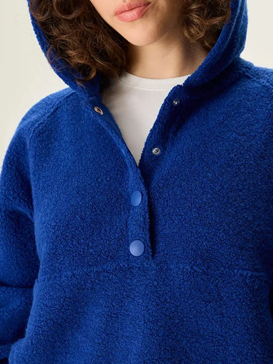 Fleece Snap Up Hoodie