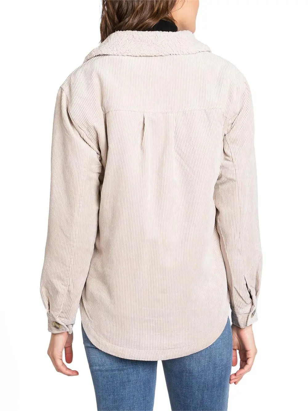Corduroy Button - Front Shacket
