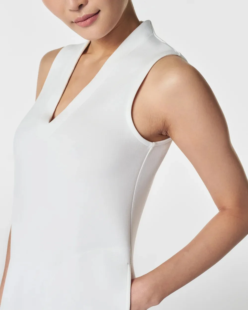 Powder V-Neck Mini Dress