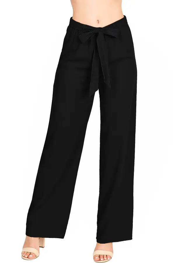 Tied Waist Linen Pants