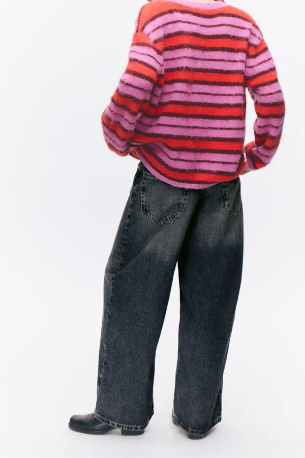 Button Up Drop Shoulder Cardigan