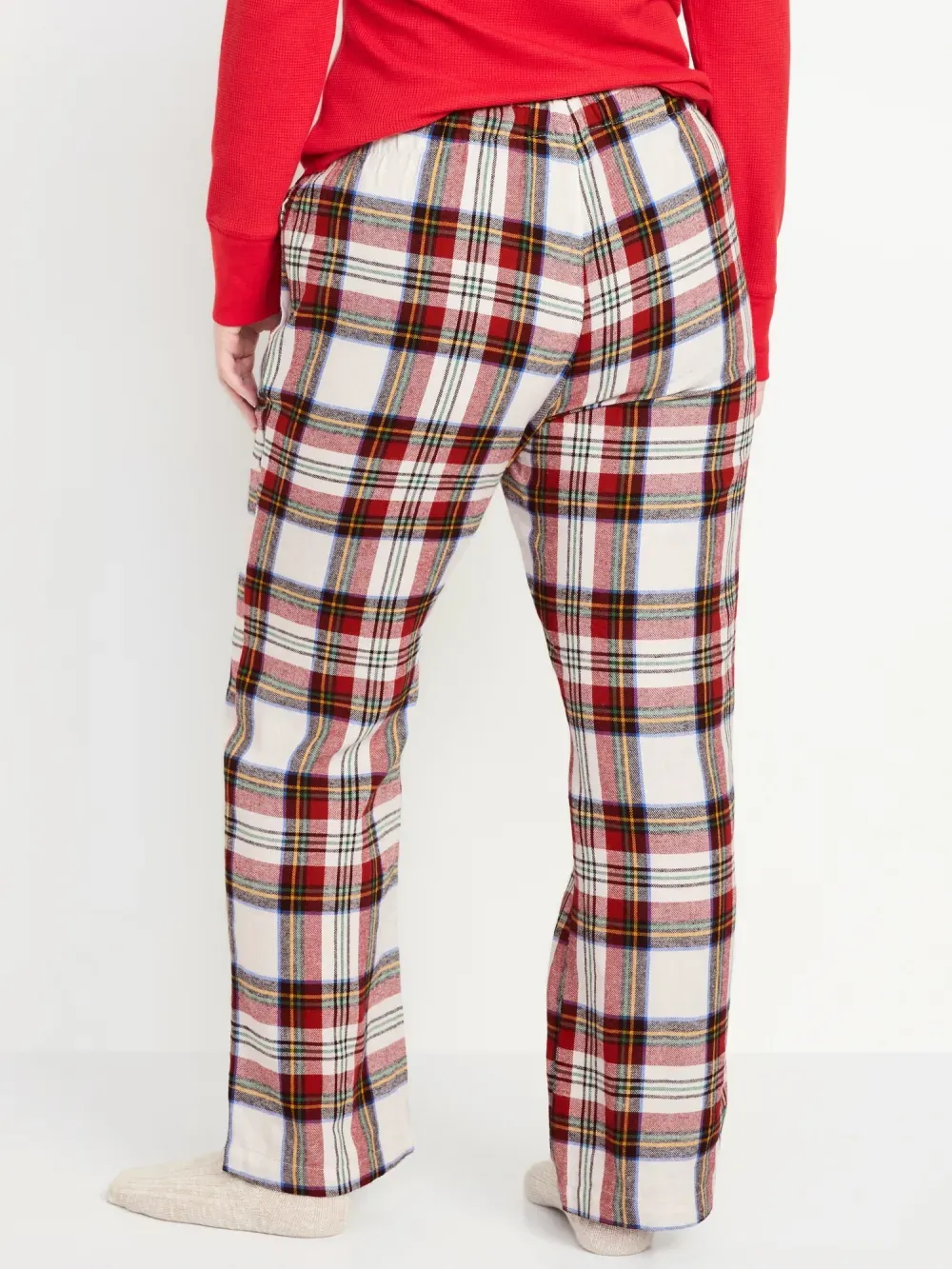 MID-RISE FLANNEL PAJAMA PANTS FOR WOMEN
