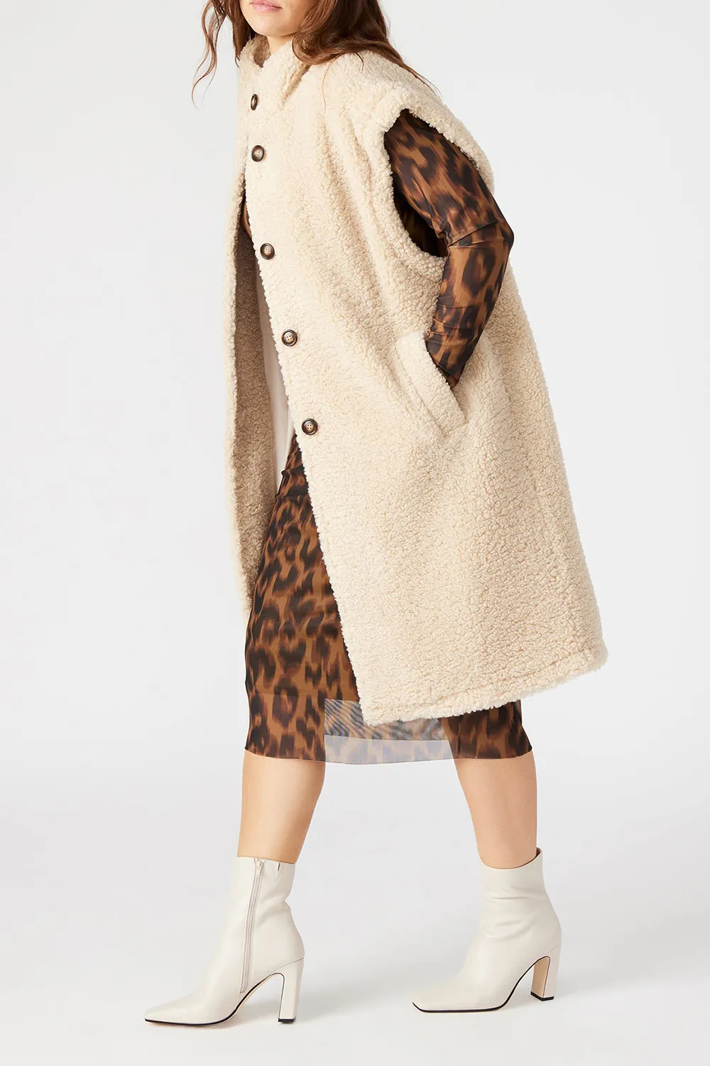 VEST LONG NATURAL JACKET