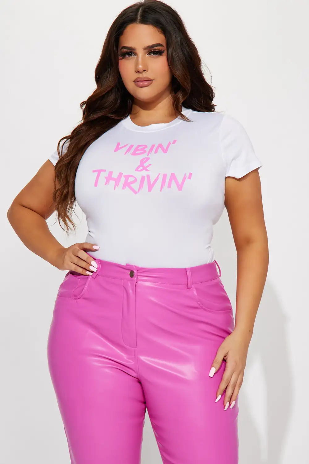 Vibin' And Thrivin' Bodysuit - White