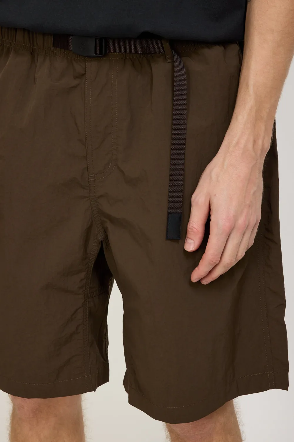 Nylon Loose Short Deep Brown