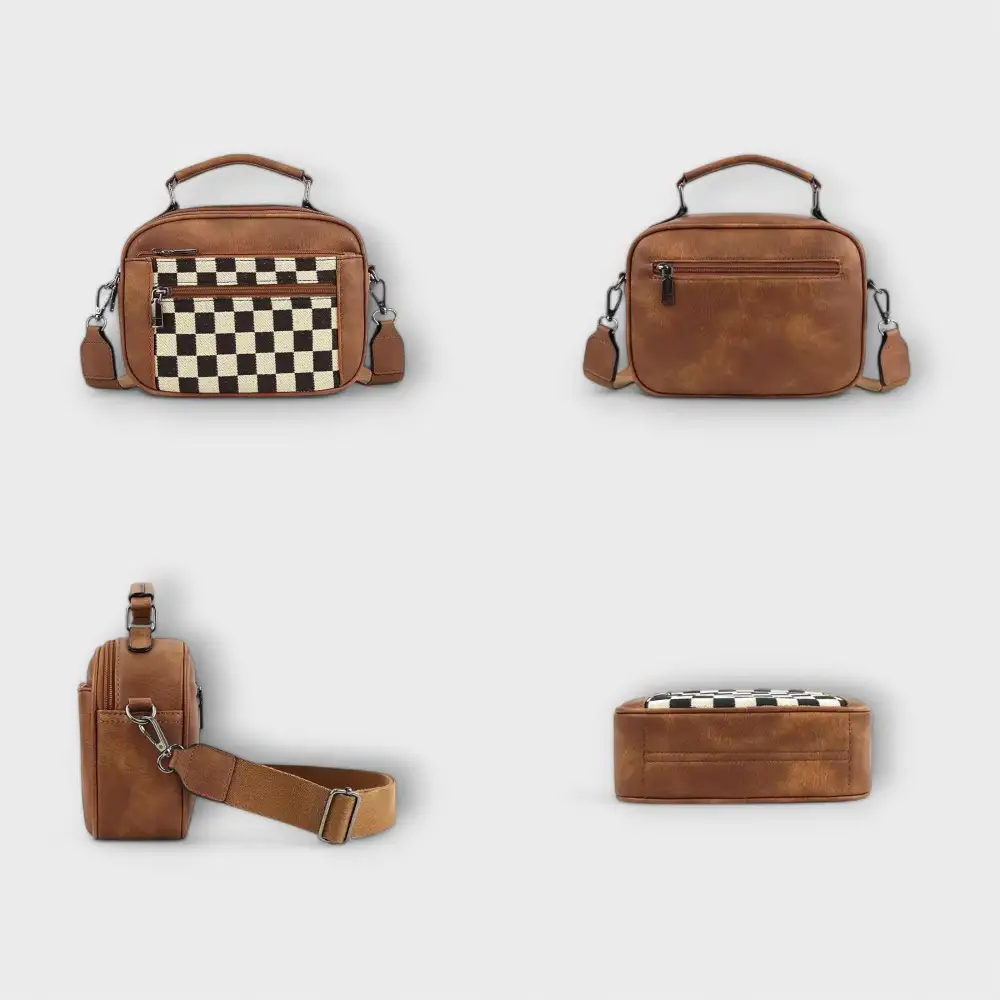 Minimal Faux Leather Handbag