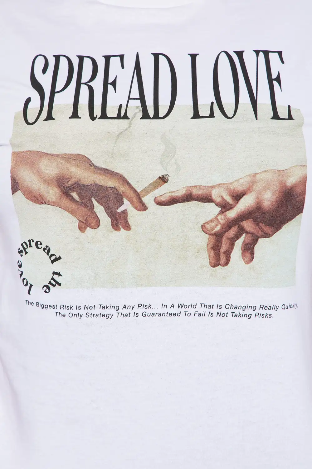 Spread Love Graphic Tshirt - White