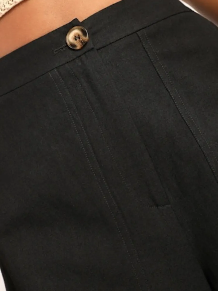 Slit High Waist Pants