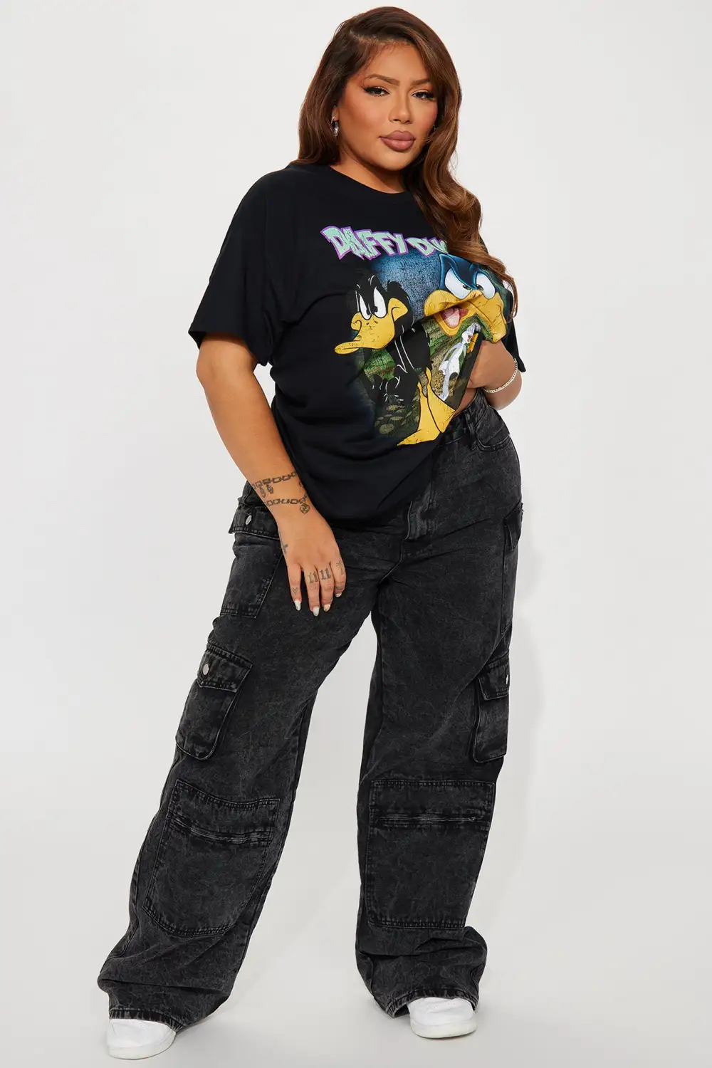 Short Temper Daffy Tshirt - Black