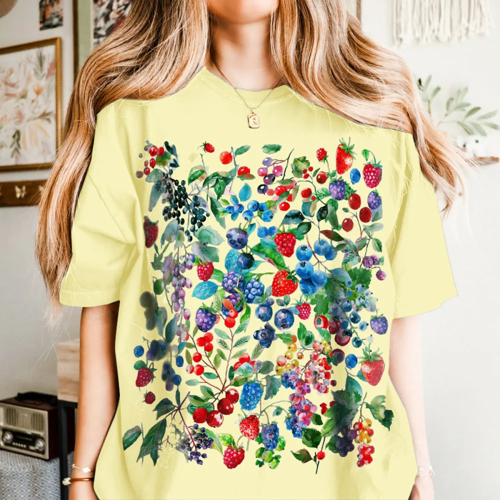 Fruit Pattern Short-Sleeved T-Shirts