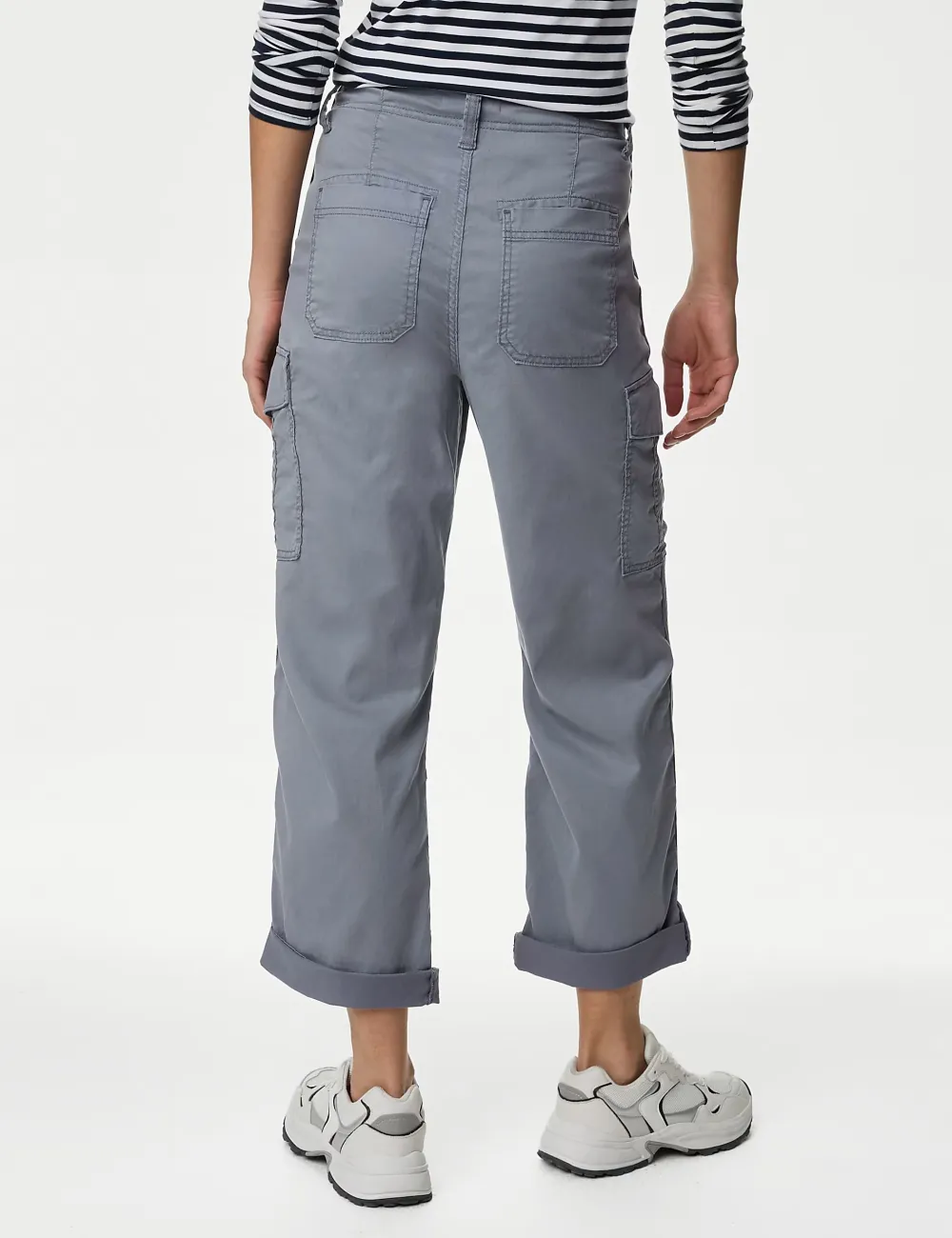Tea Dyed Cropped Trousers