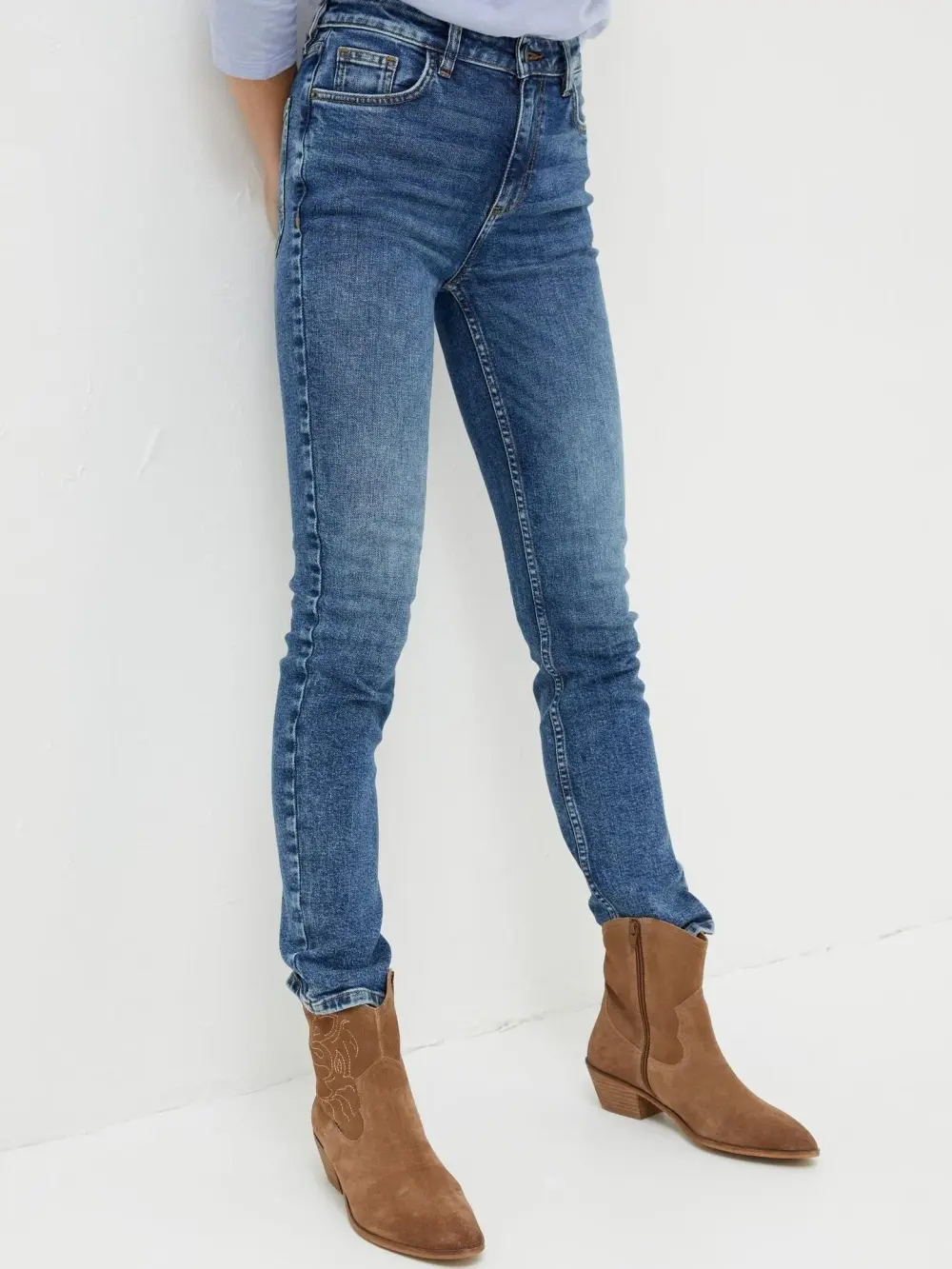 Blue Slim Casual Jeans