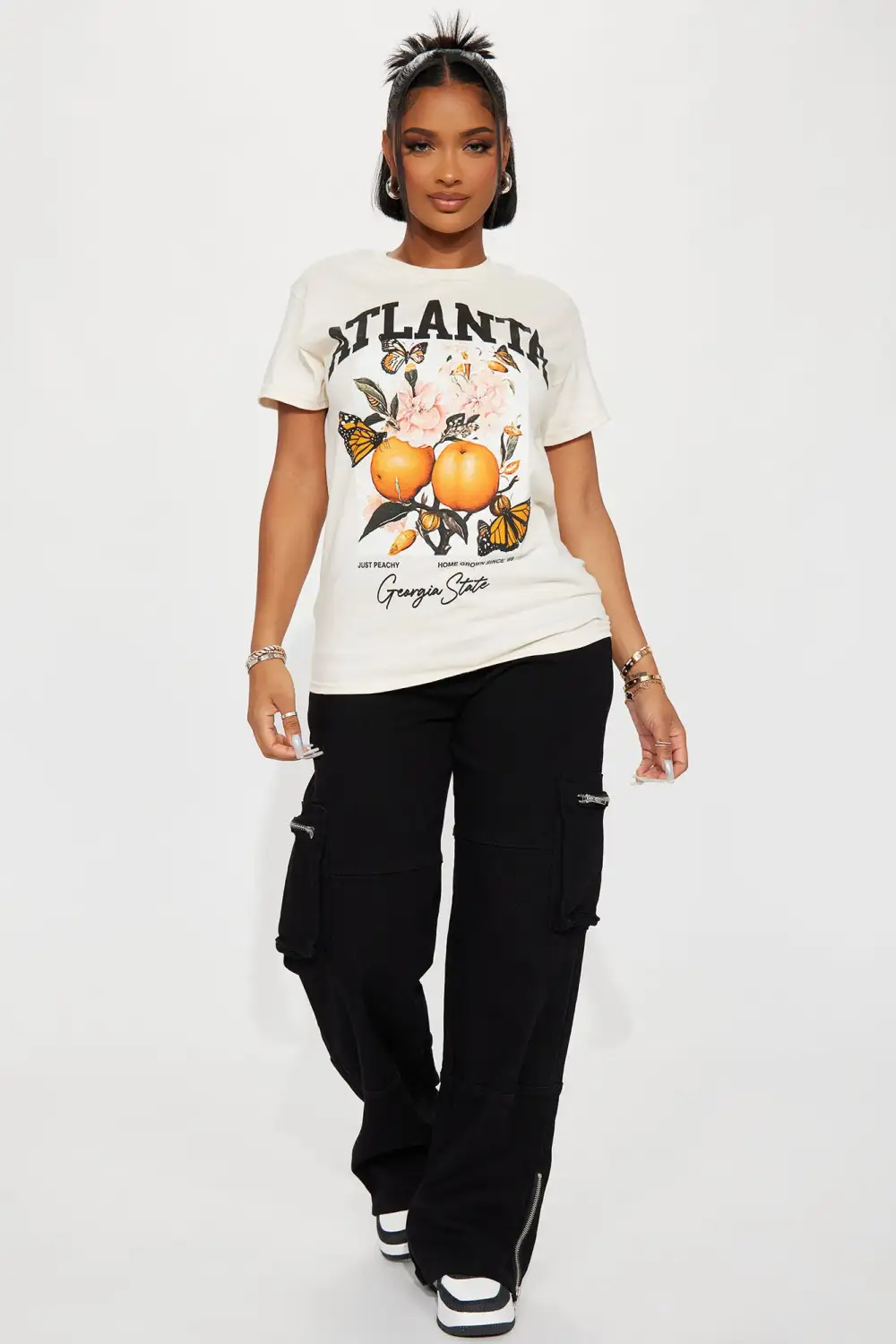 Georgia Peach Graphic Tee - Sand