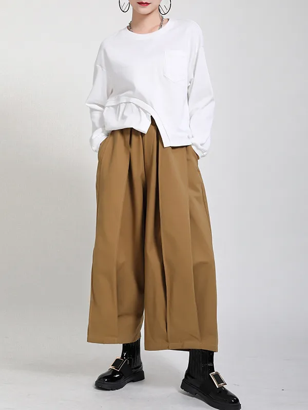 Original 3 Colors Simple Casual Wide-Leg Pants