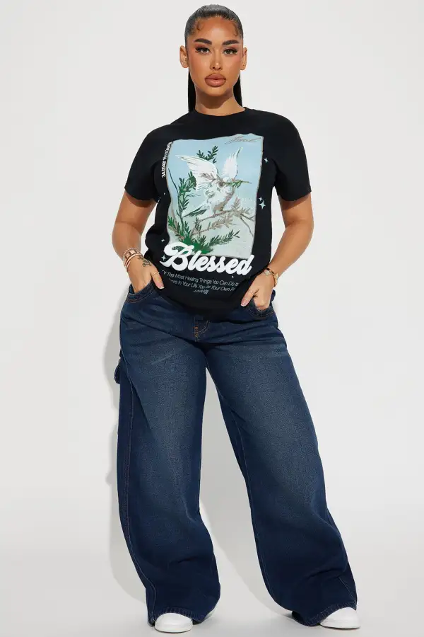 Lifetime Of Blessings Graphic Tee - Black