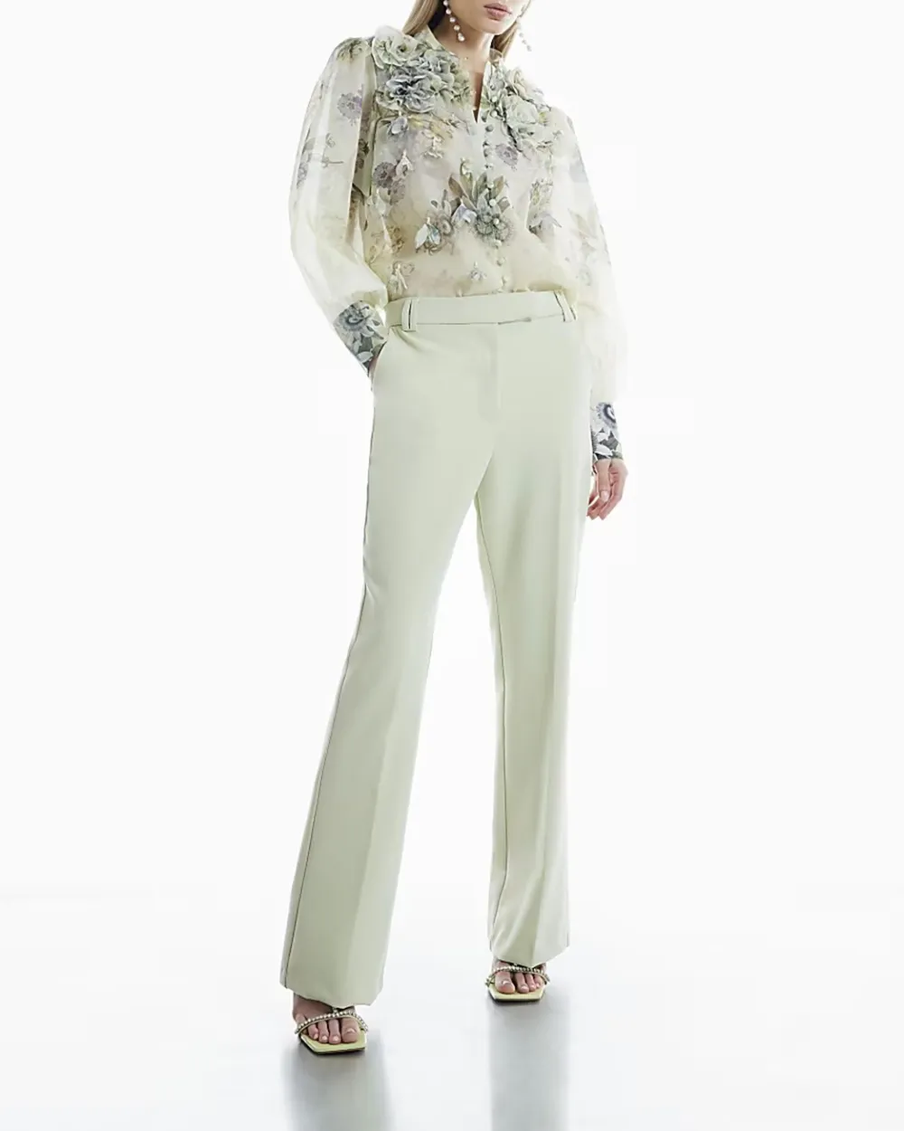 Green High Fashion Floral Shirts