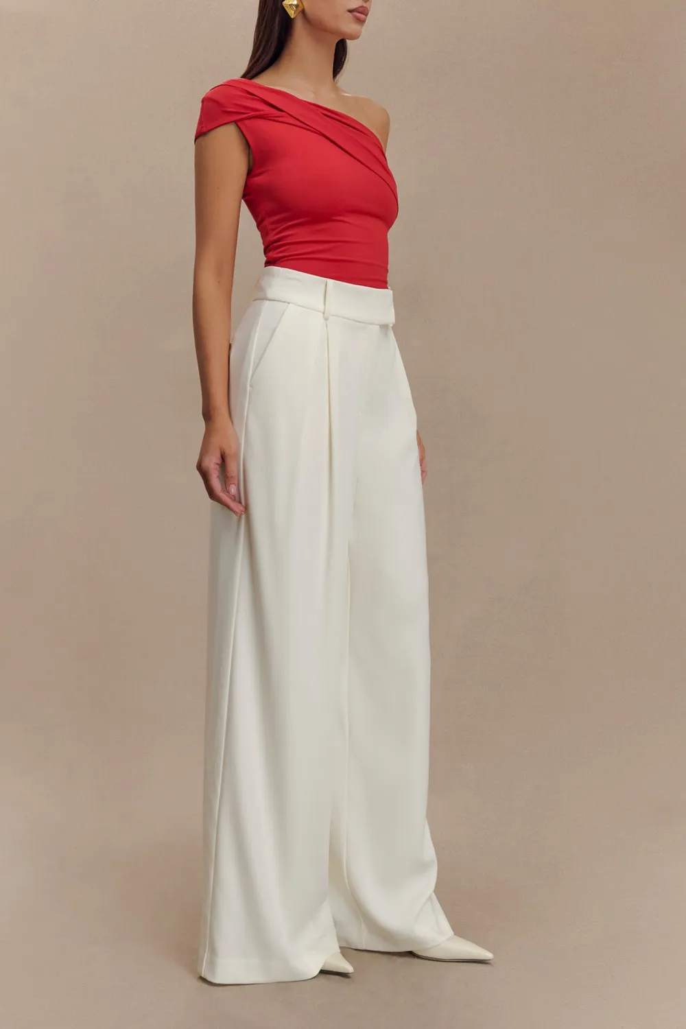 Pleated Wide Leg Pants
