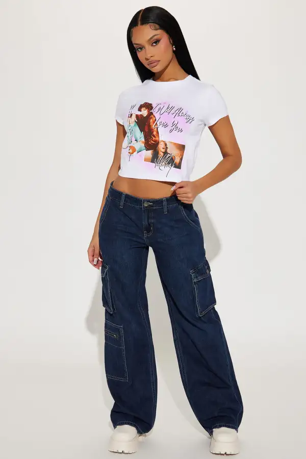 Always Love You Whitney Houston Fitted Tee - White