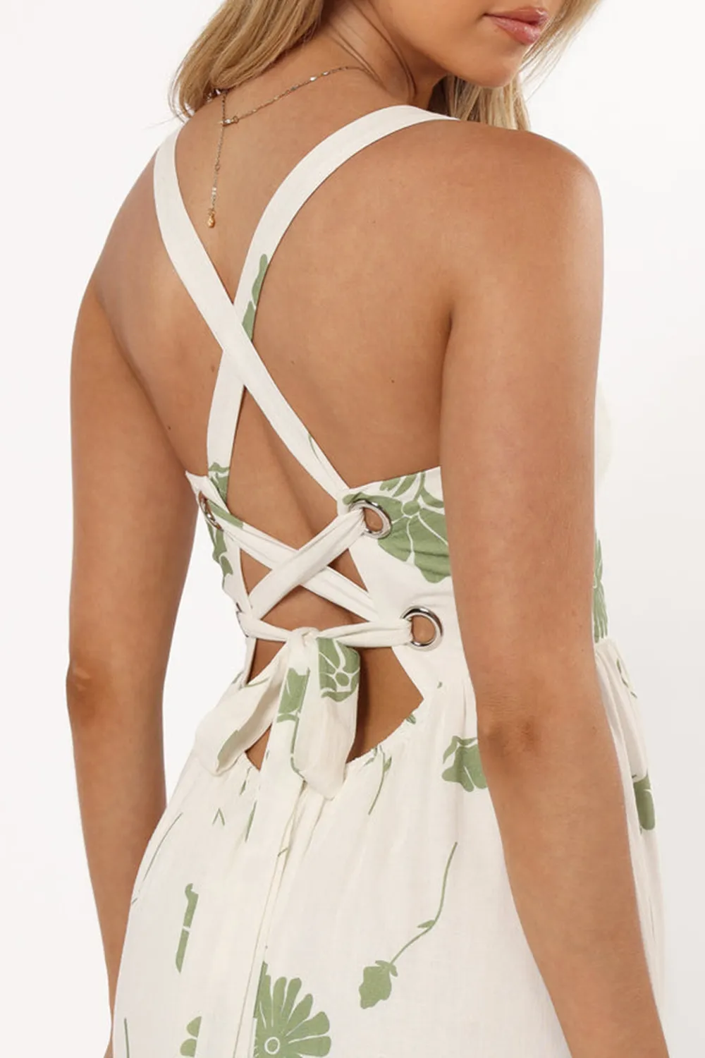 SWEET PRINT STRAP DRESS