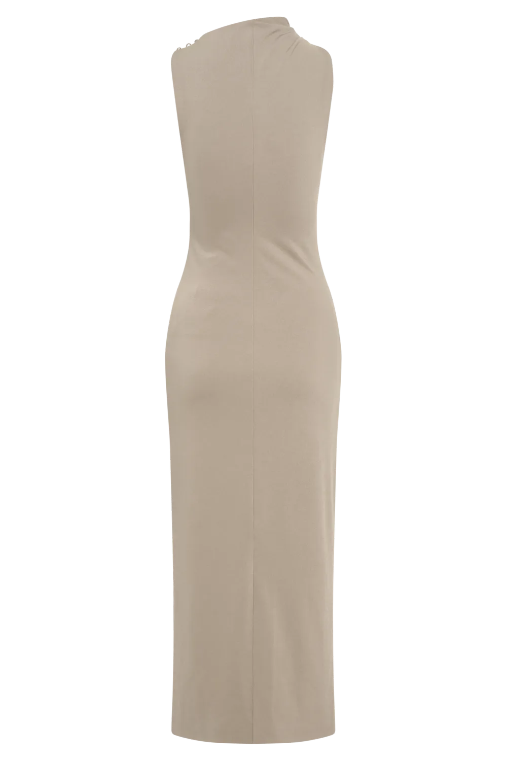 Draped Stretch Crepe Maxi Dress