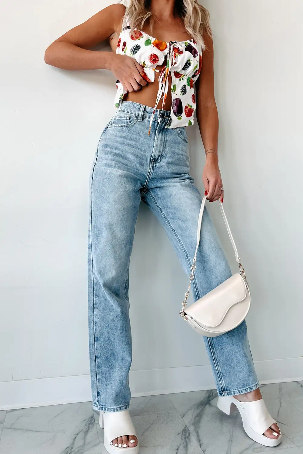 High Rise Straight Leg Jeans