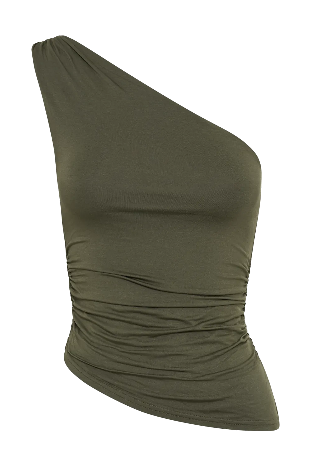 One Shoulder Modal Asymmetric Top
