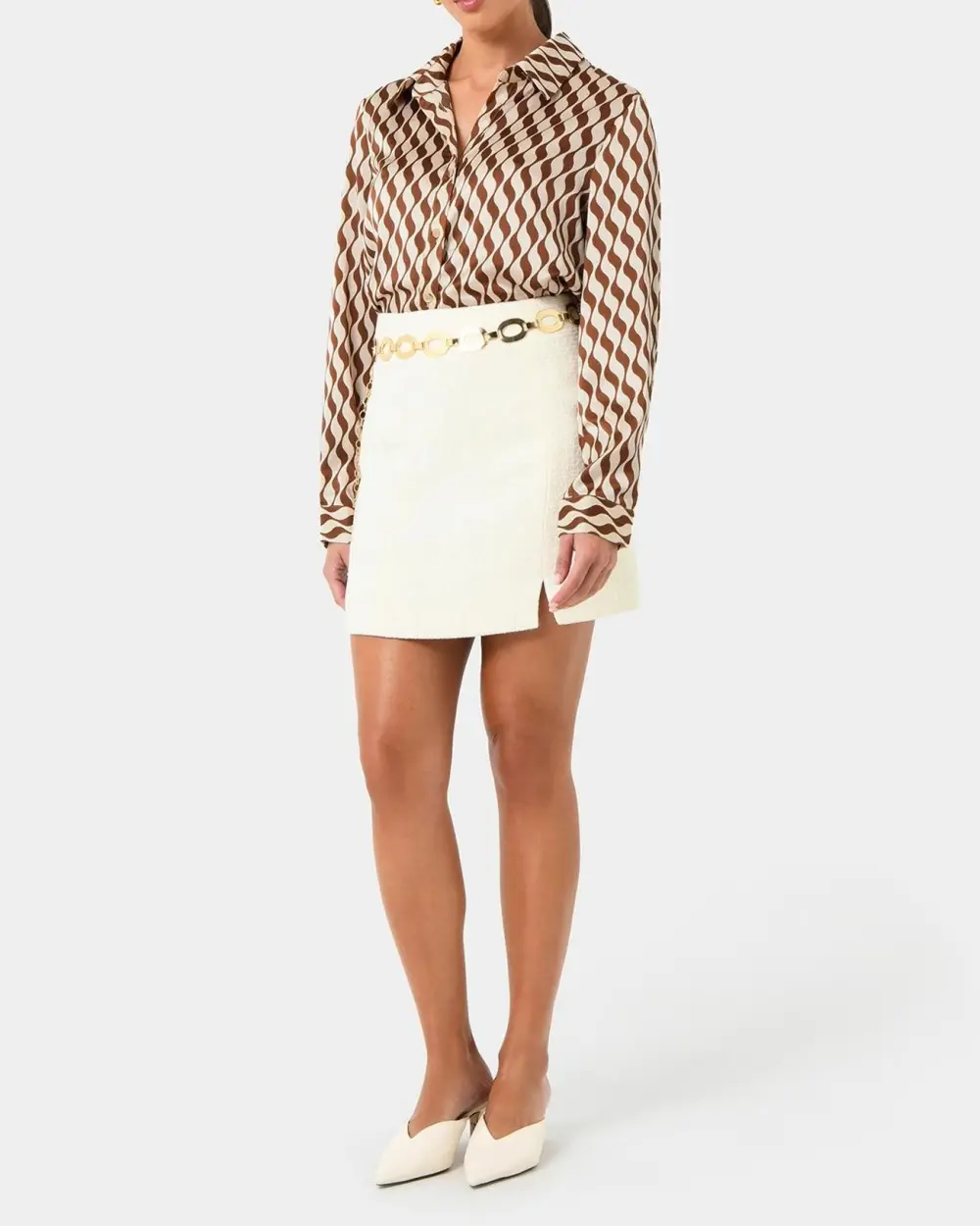 Geometric Print Design Print Relaxed Shirt