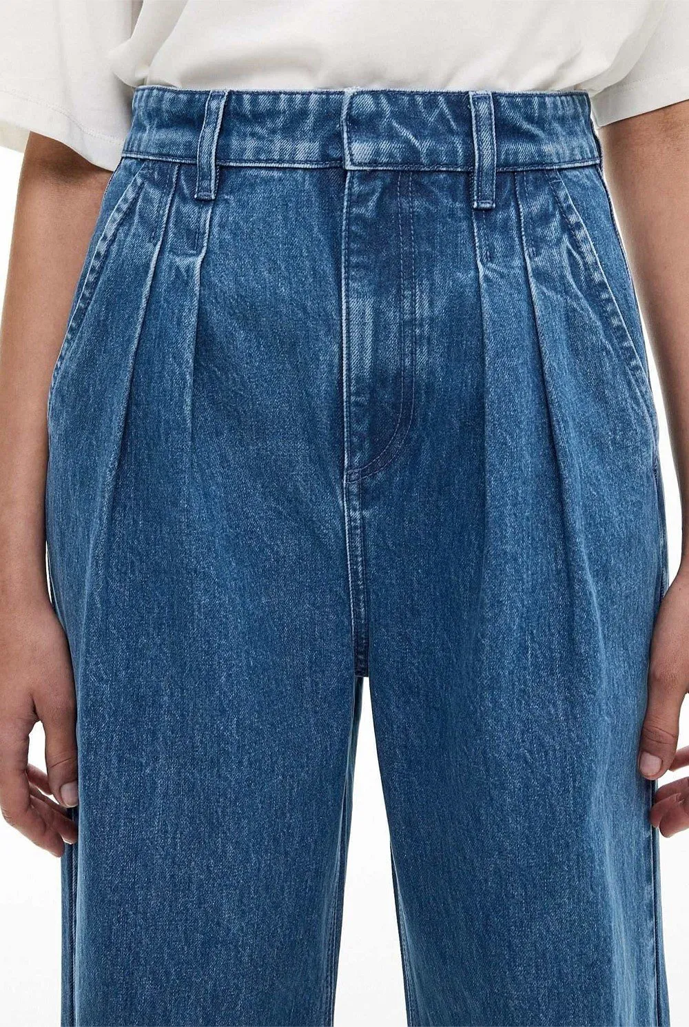 High-Waisted Wide-Leg Jeans