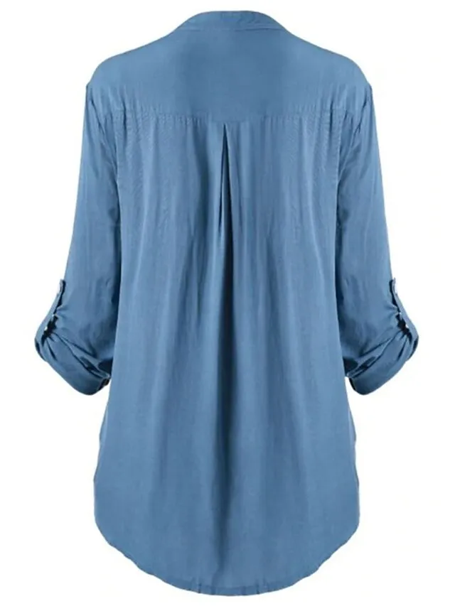 Women's Shirt Tunic Shirts Black White Wine Solid Color Floral Florals Lace Lace Trims Long Sleeve Daily Weekend Streetwear Casual Shirt Collar Regular Fit Spring Fall Winter