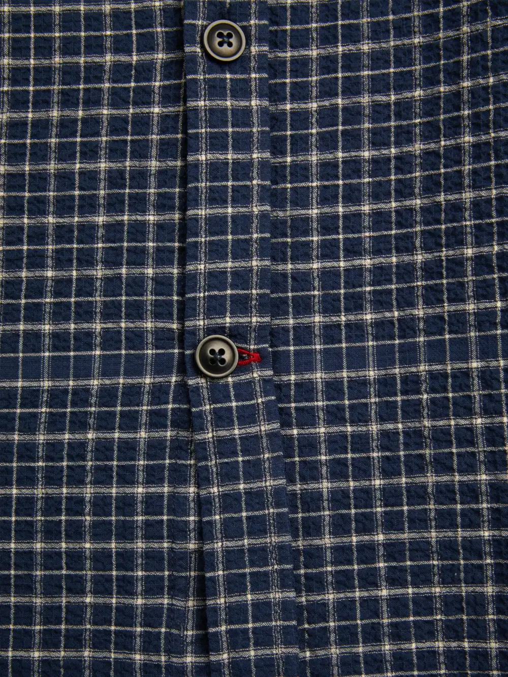 Cotton-Crepe Shirt Priory Navy