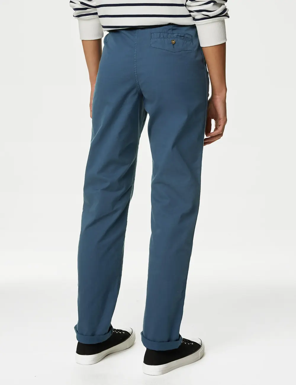 Cotton Rich Tea Dyed Slim Fit Chinos Grey