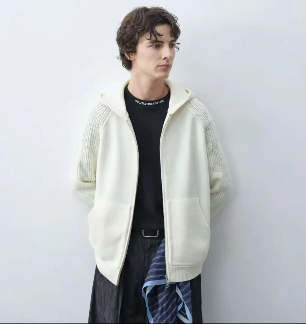 Multi-Color Anti-Pilling Loose And Simple Hooded Knitted Cardigan Sweater 2026, Fashionable, Trendy, Casual, Unisex, Versatile, And Preppy Style.