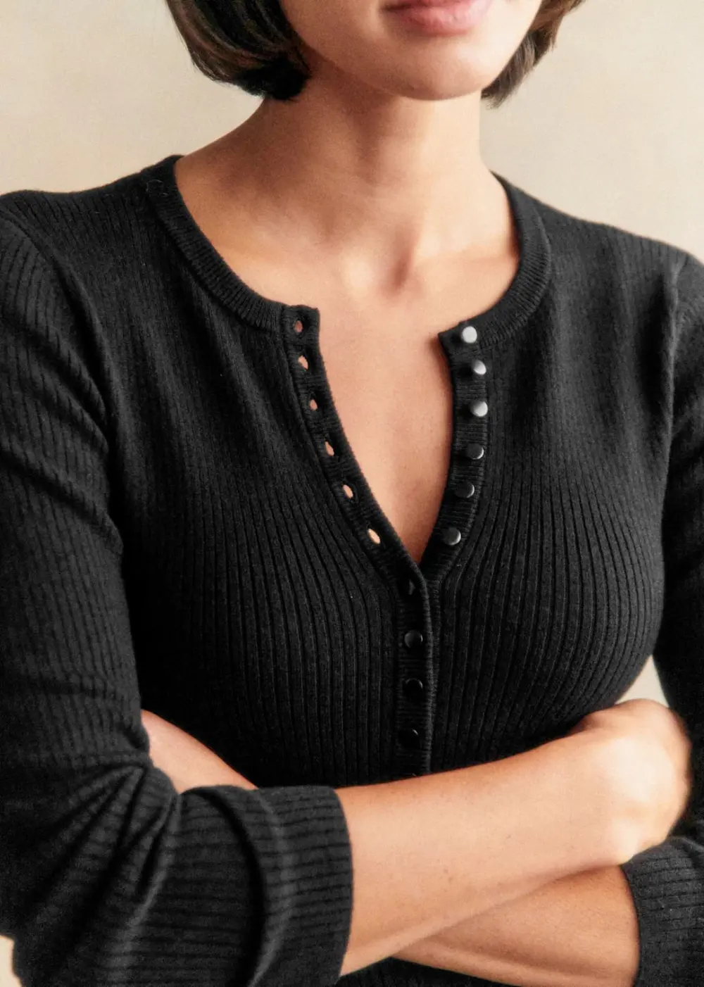 Merino Wool And Organic Long-Sleeved