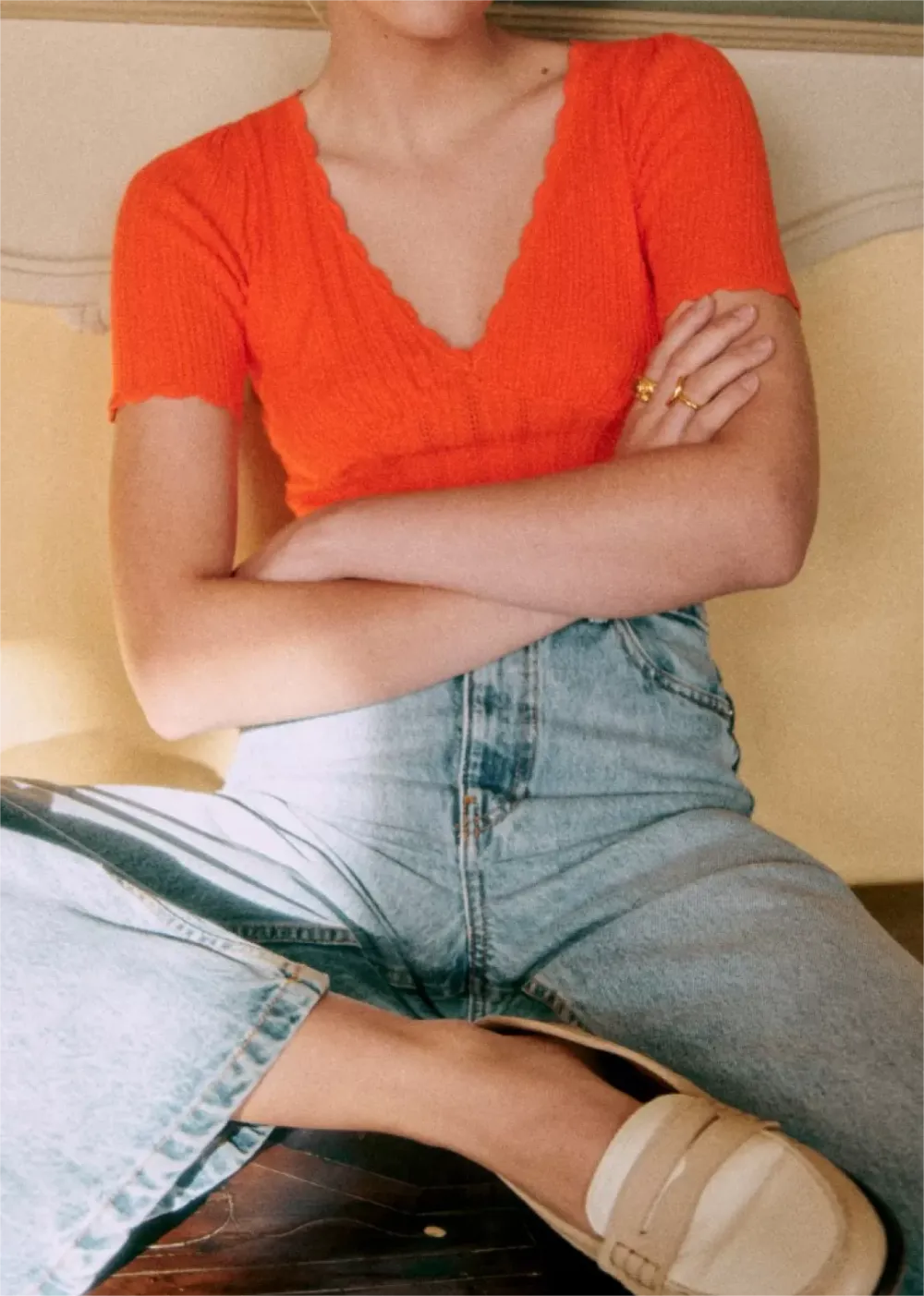 Casual Style Short Sleeve Knitwear