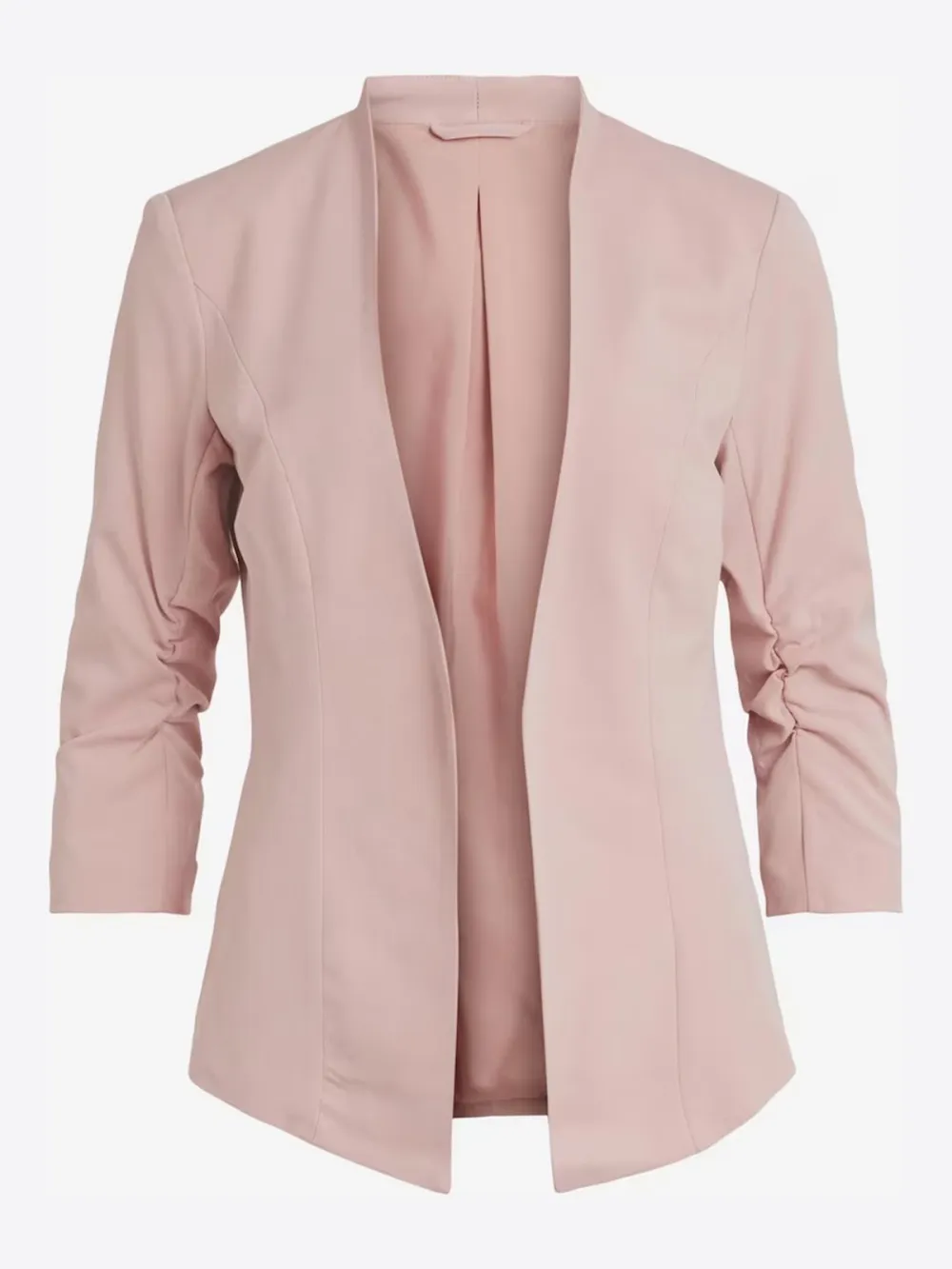 Plain Colored Stand-up Collar Blazer