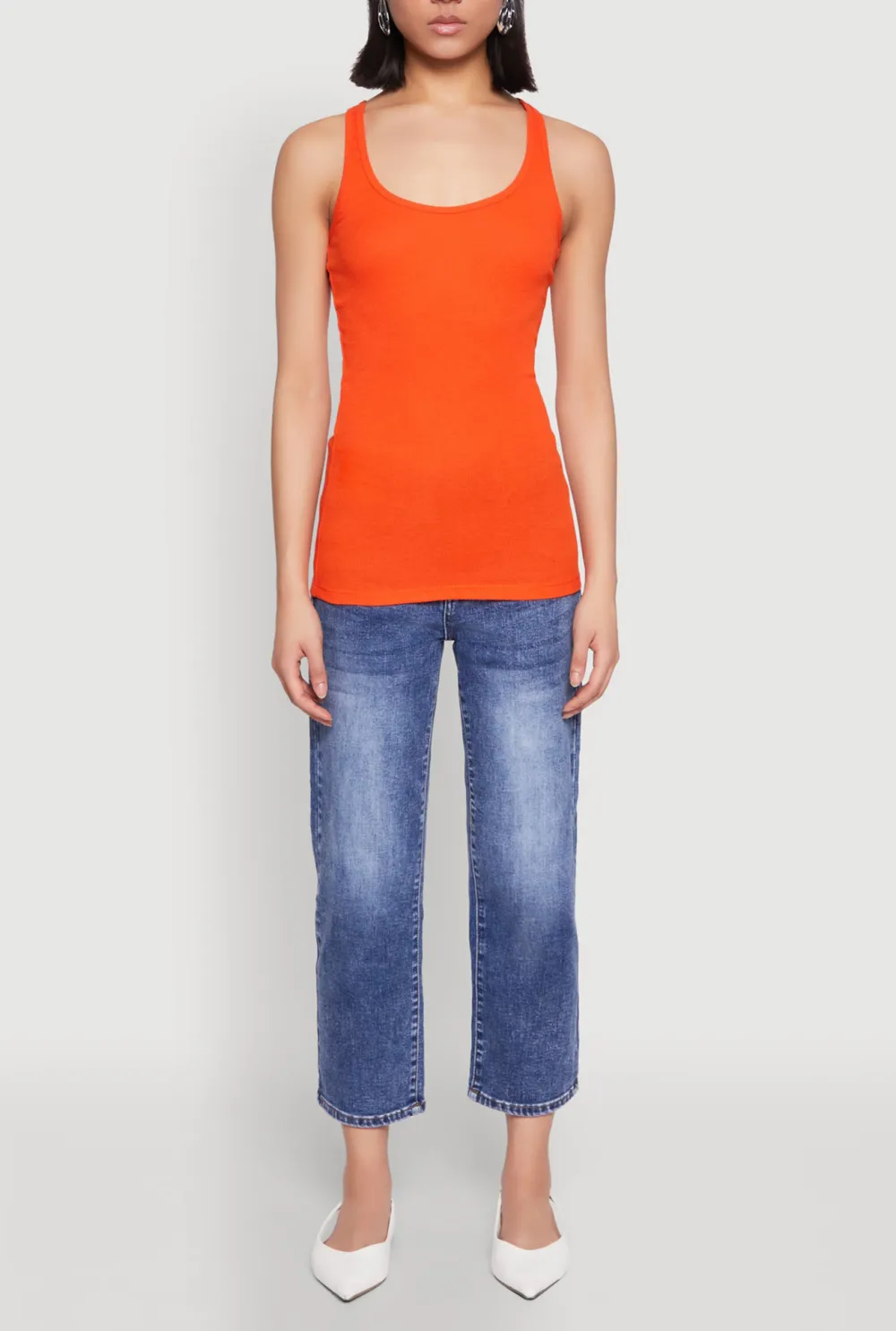 Solid Color Ribbed Vest