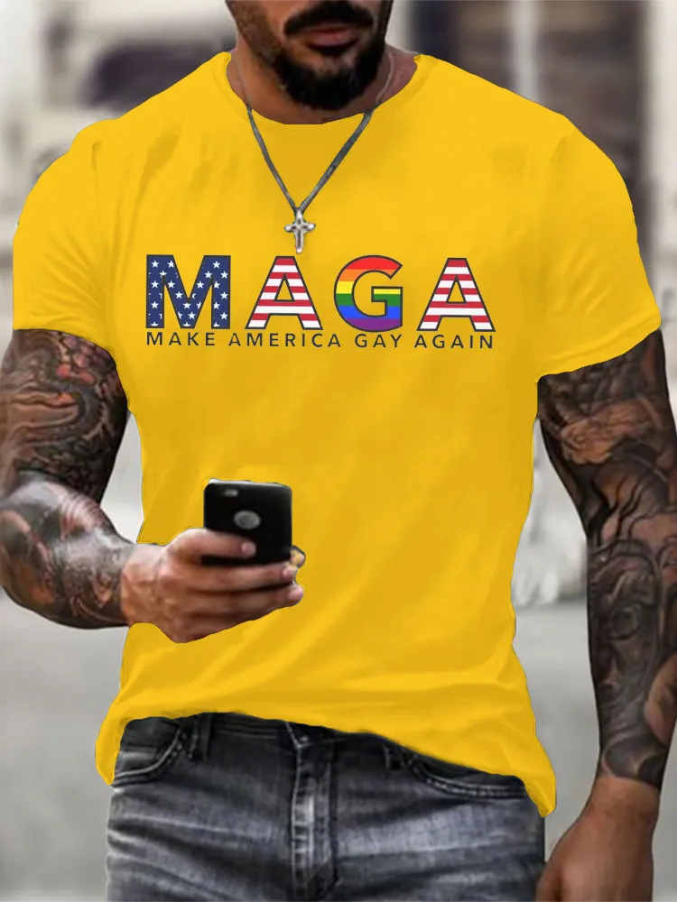Men'S Maga Make America Gay Again T-Shirt