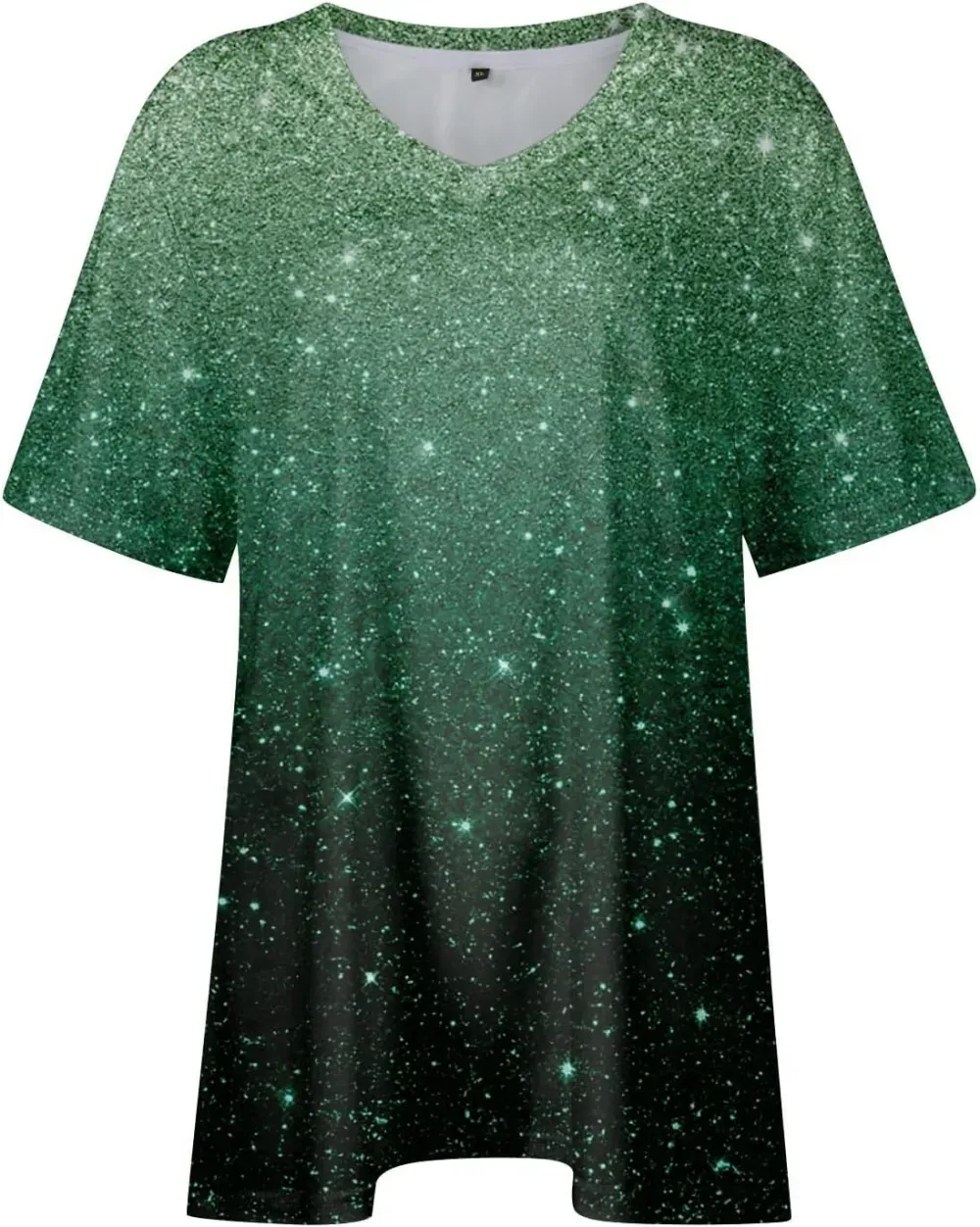 Plus Size Tops for Women Dressy Short Sleeve V Neck Shirts for Women Summer Tops for Women 2024 Floral Print Top