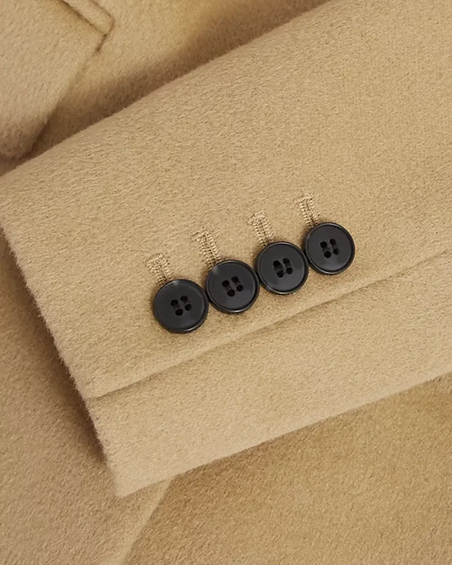 Flap Pockets at Front Wool Coat