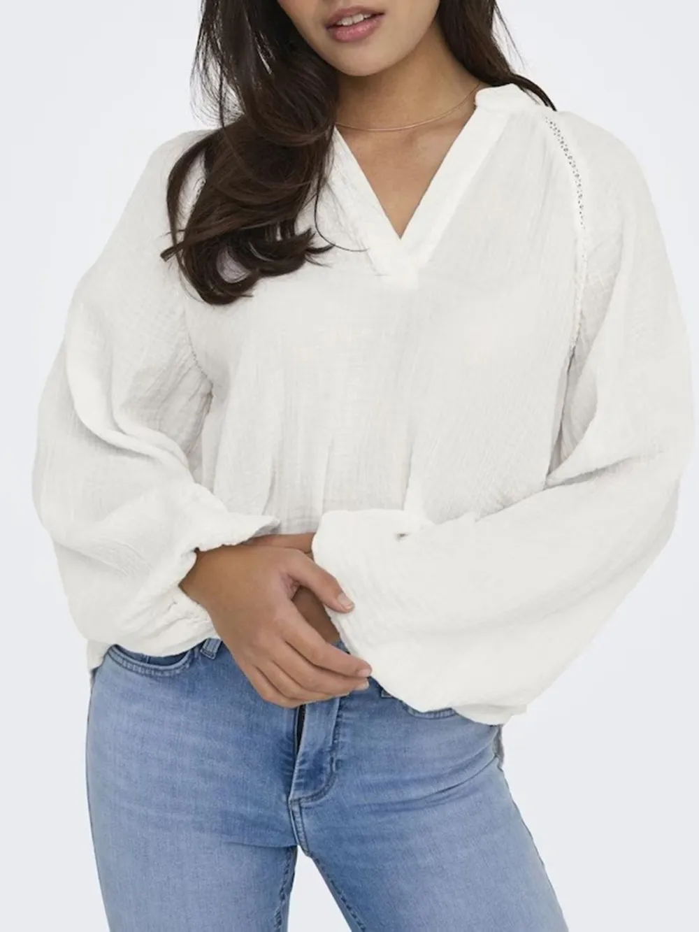 Cotton Daily Long Sleeve Blouses