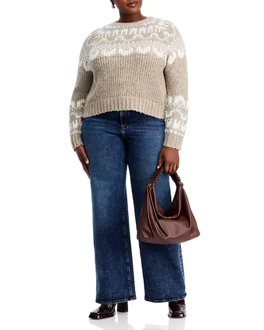 Sandstone Art Graphic Crewneck Sweater