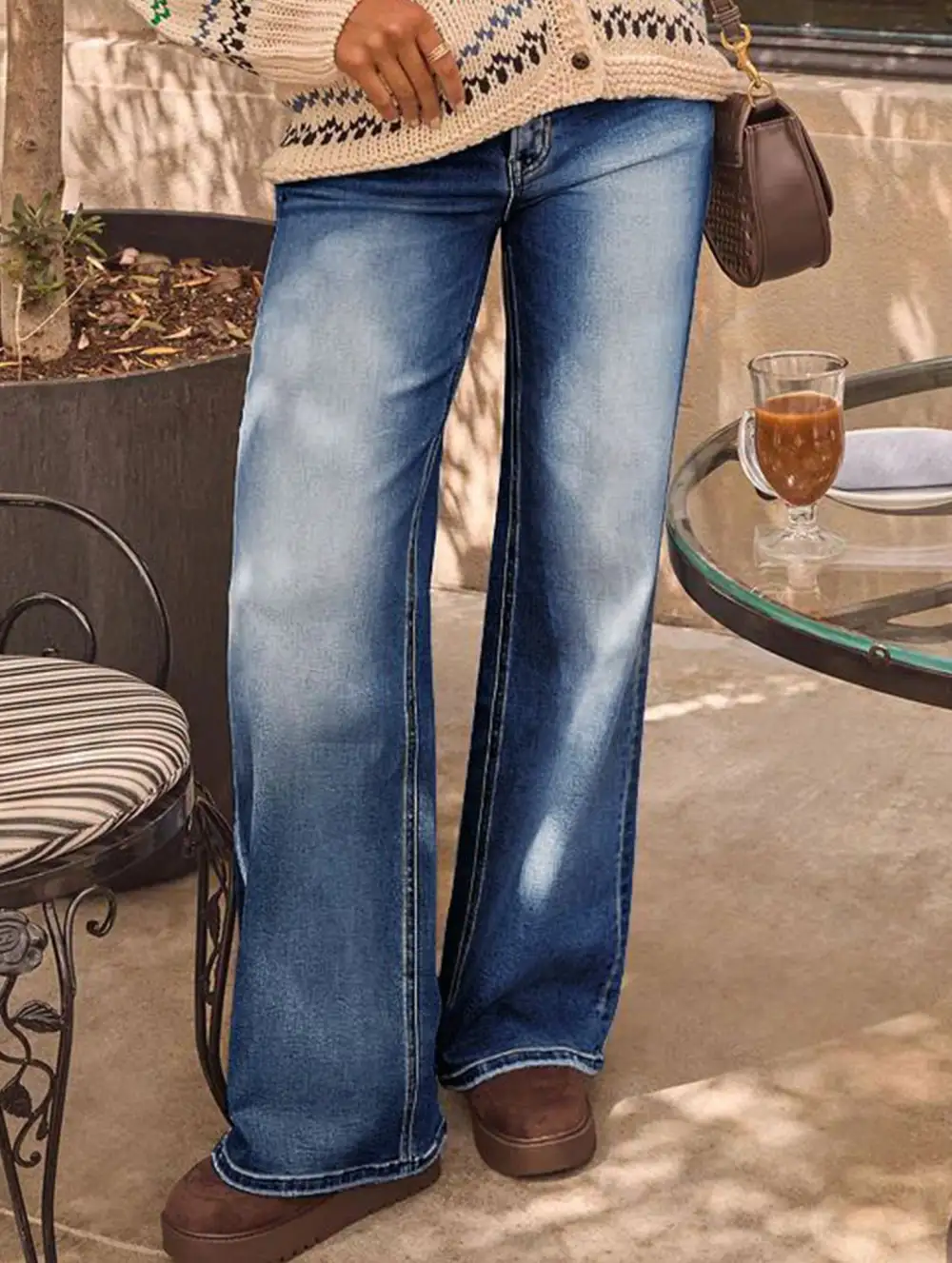 High Waisted Retro Loose Casual Jeans