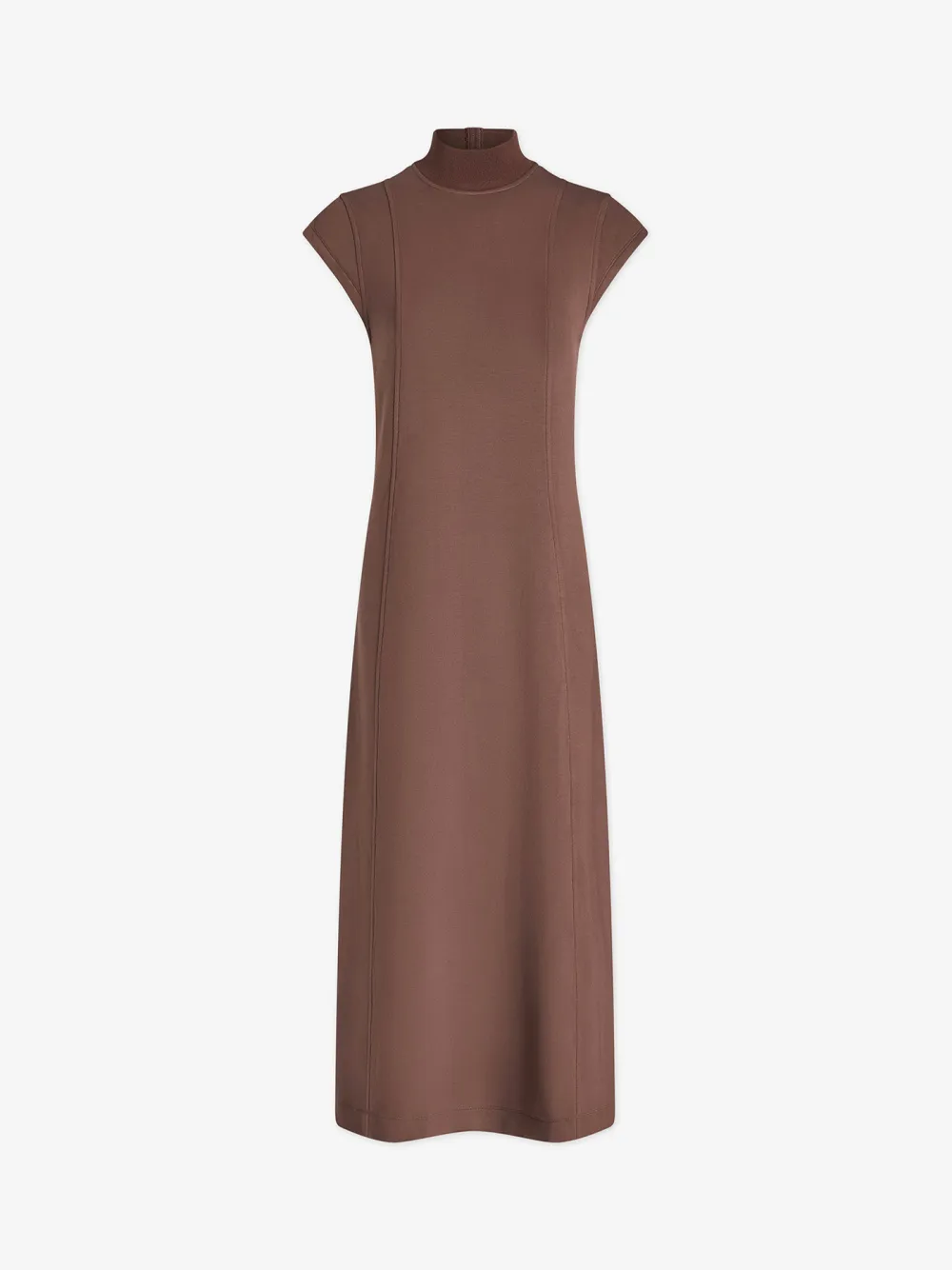 High Neck Midi Dress